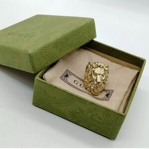 Gucci Gold Lion‎ Head Ring